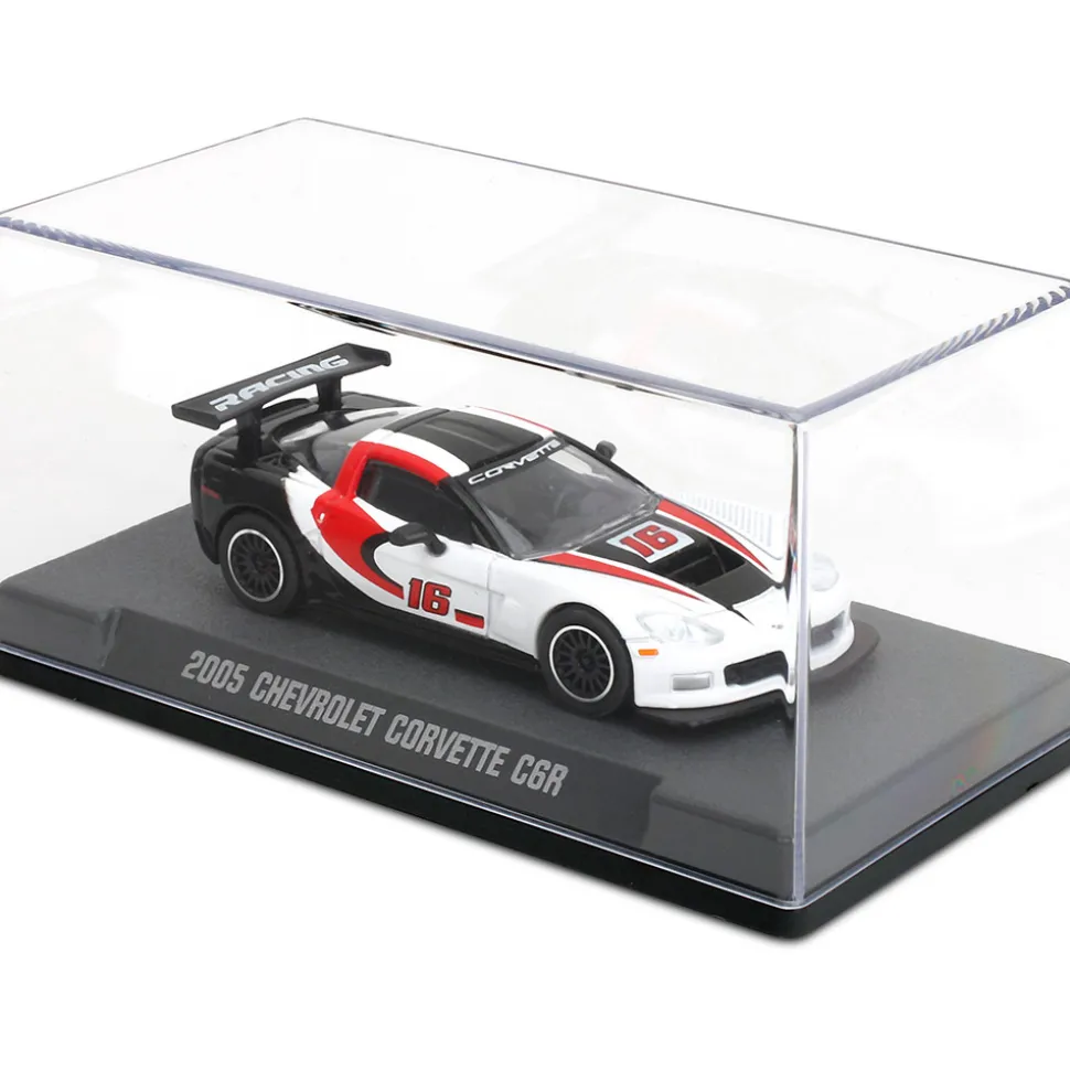 2005 Corvette C6R - White #16 1:64 Scale Diecast Model Car by Majorette