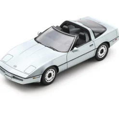 Corvette C4 Silver Open 1:43 Scale Cast Resin Model Car by Schuco