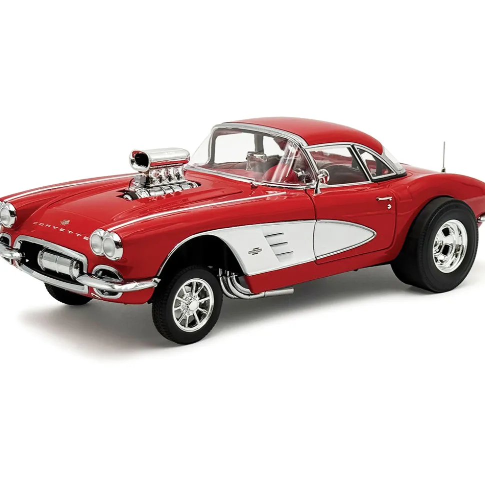1961 Corvette Gasser - Red 1:18 Scale Diecast Model Car by Acme