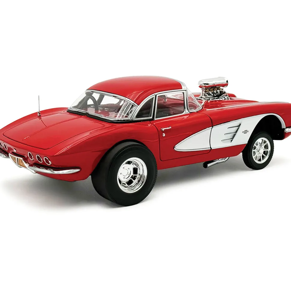 1961 Corvette Gasser - Red 1:18 Scale Diecast Model Car by Acme