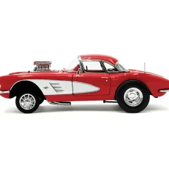 1961 Corvette Gasser - Red 1:18 Scale Diecast Model Car by Acme