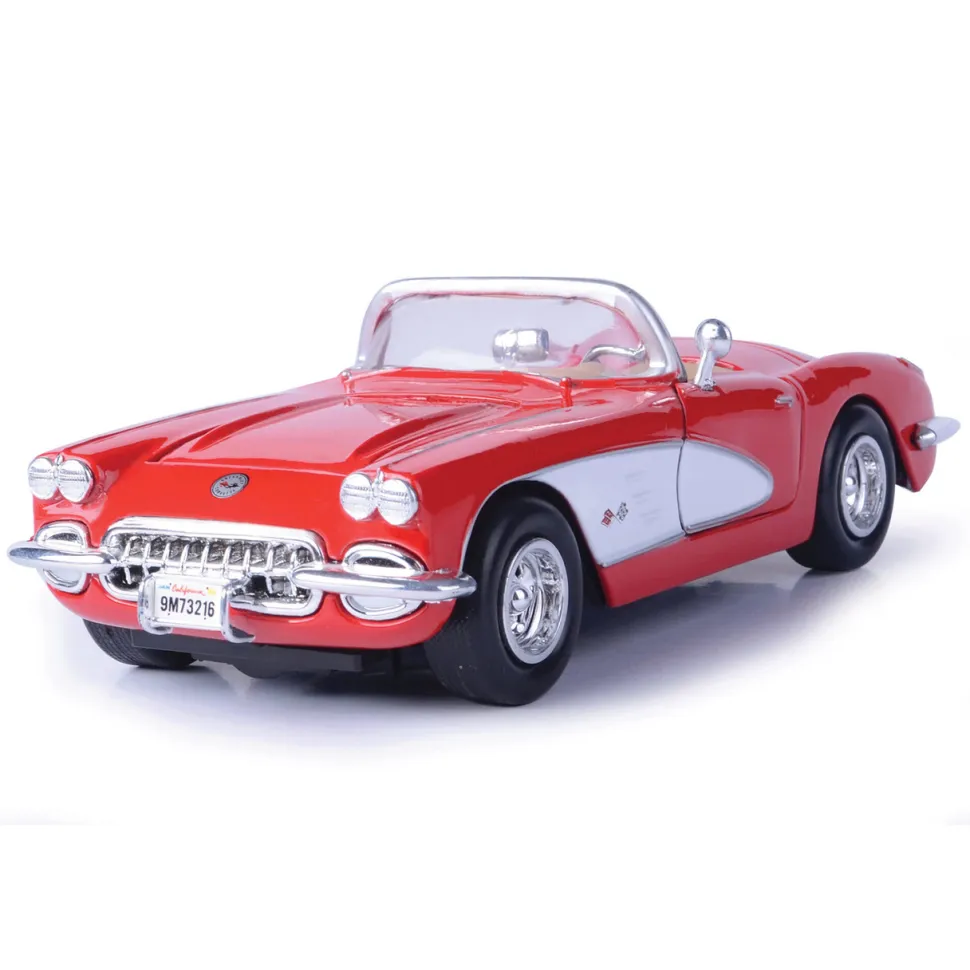 1959 Corvette - Red 1:24 Scale Diecast Model Car by Motormax