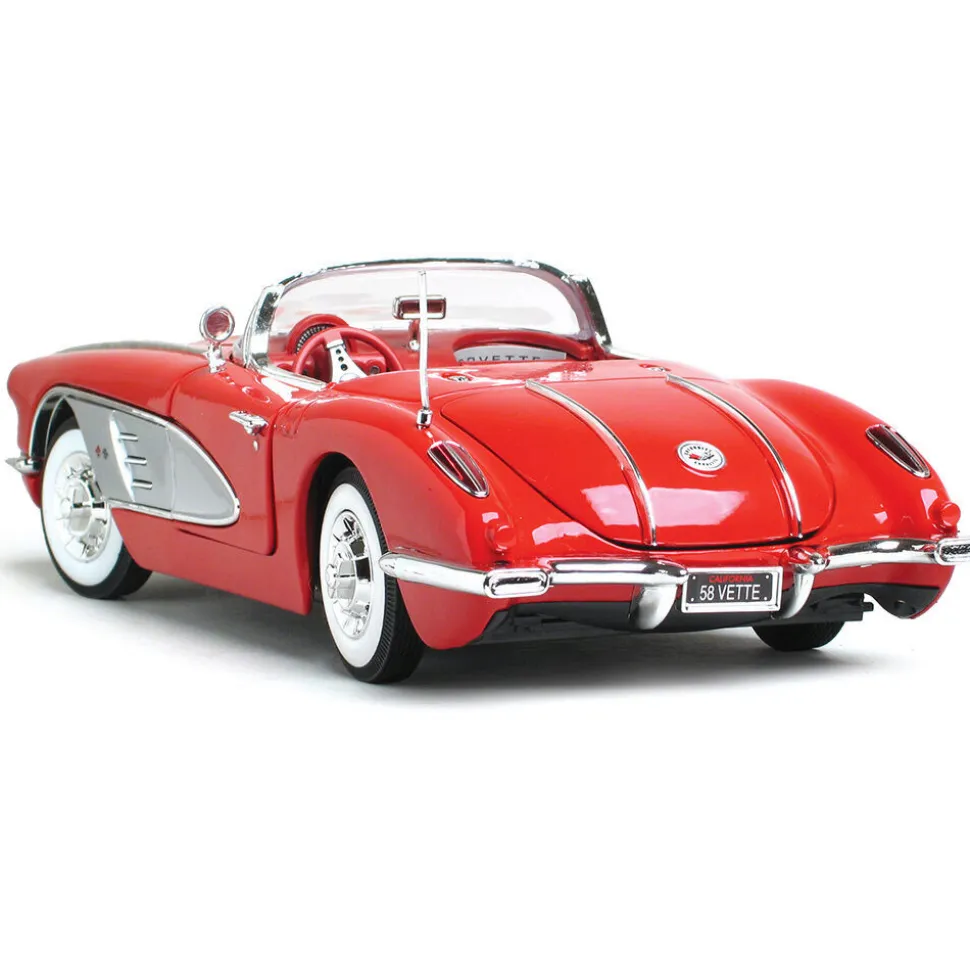 1958 Corvette - Red 1:18 Scale Diecast Model by Motormax