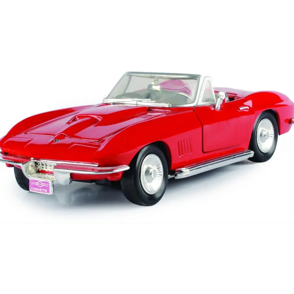 1967 Corvette - Red 1:24 Scale Diecast Model Car by Motormax
