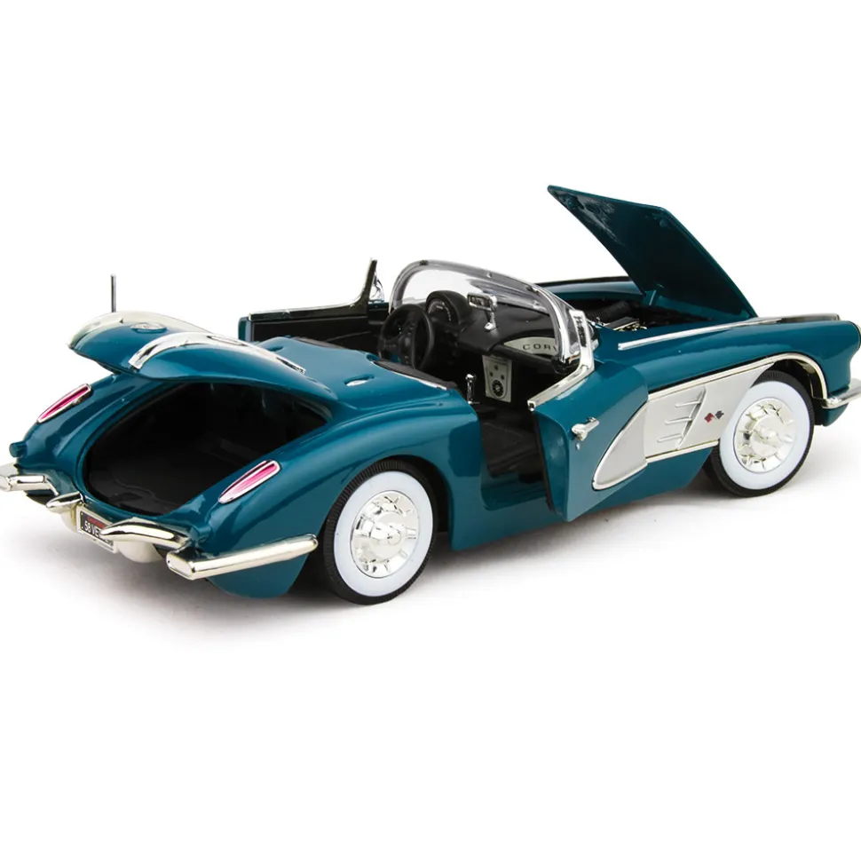 1958 Corvette - Turquoise 1:18 Scale Diecast Model by Motormax