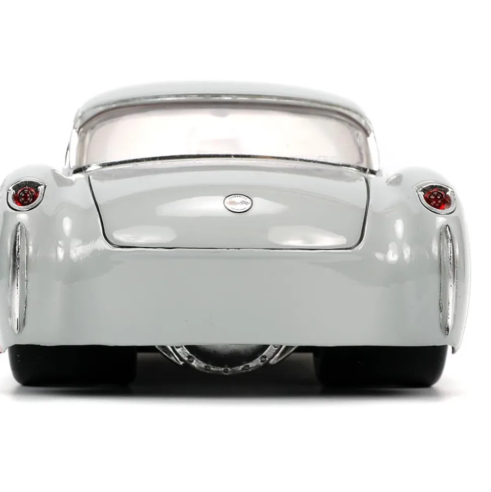 1957 Corvette w/Bugs Bunny Figure Hollywood Rides 1:24 Scale Diecast Model Car by Jada Toys