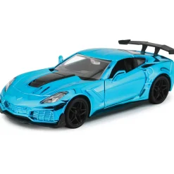 2019 Corvette ZR1 Mirror Finish Blue- That's a Wrap 1:24 Scale Diecast Model Car by Motormax