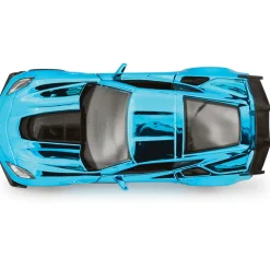 2019 Corvette ZR1 Mirror Finish Blue- That's a Wrap 1:24 Scale Diecast Model Car by Motormax