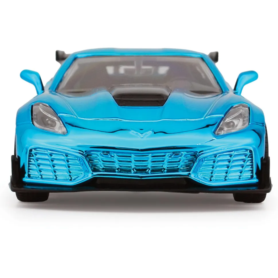 2019 Corvette ZR1 Mirror Finish Blue- That's a Wrap 1:24 Scale Diecast Model Car by Motormax