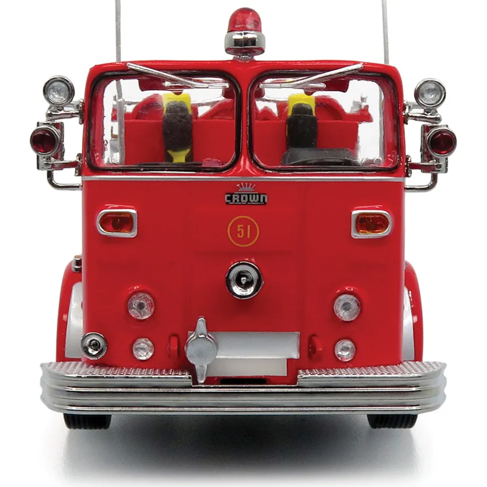 Crown Firecoach: LACOFD Los Angeles County Of | Iconic Replicas 1:50 Scale Diecast Model Fire Truck by Iconic Replicas