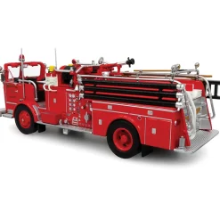 Crown Firecoach: LACOFD Los Angeles County Of | Iconic Replicas 1:50 Scale Diecast Model Fire Truck by Iconic Replicas