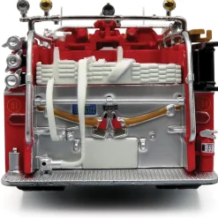 Crown Firecoach: LACOFD Los Angeles County Of | Iconic Replicas 1:50 Scale Diecast Model Fire Truck by Iconic Replicas
