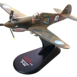 Curtiss P-40B/C Warhawk - White 7, 13-victory ace Robert Neale Flying Tigers - 1942 1:72 Scale Diecast Plane by Legion Models