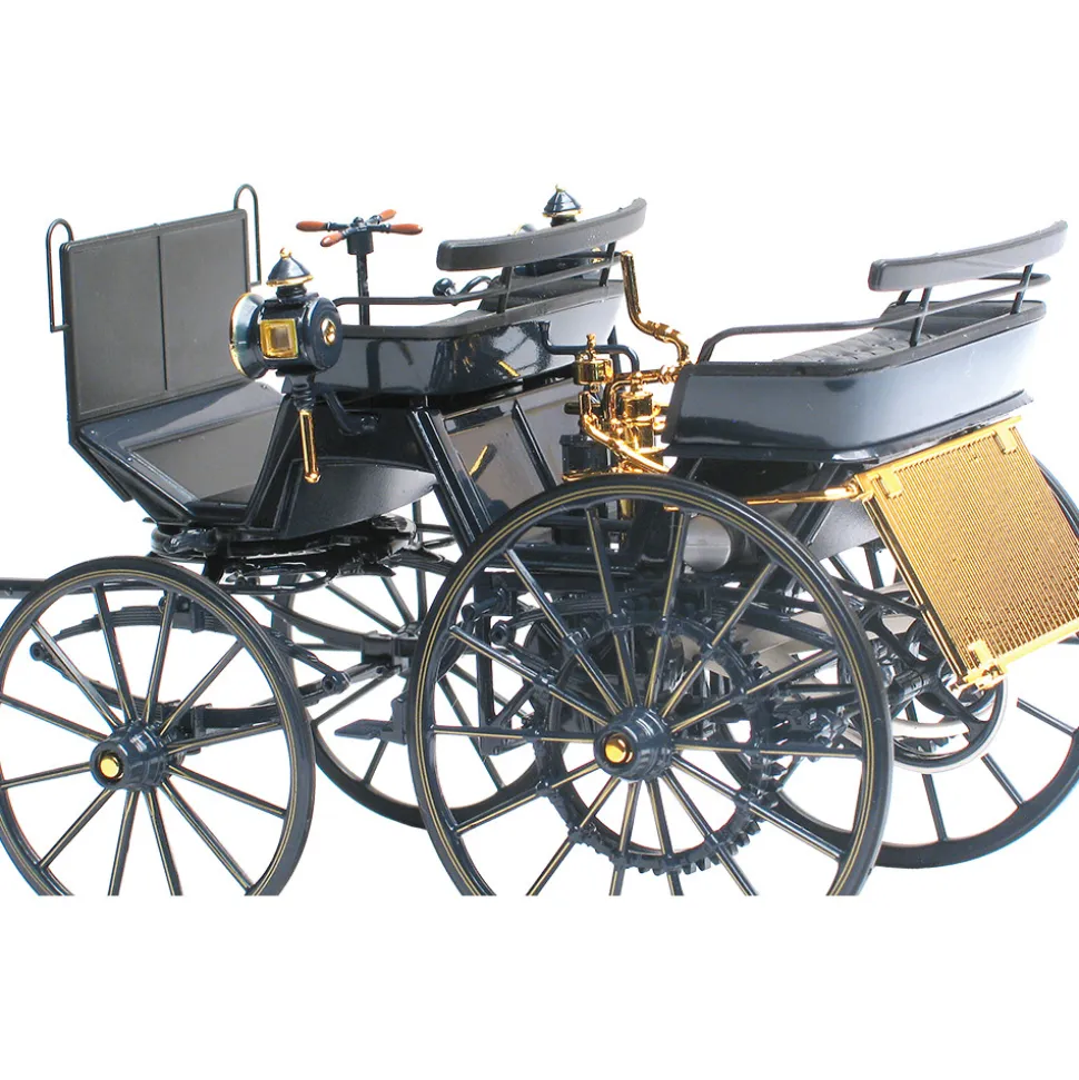 1886 Daimler Motorkutsche 1886 Dark Blue 1:18 Scale Diecast Model Car by Norev