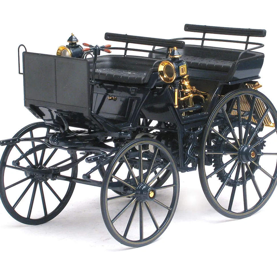 1886 Daimler Motorkutsche 1886 Dark Blue 1:18 Scale Diecast Model Car by Norev