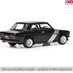 1971 Datsun 510 - Black 1:64 Scale Diecast Model Car by IXO Models