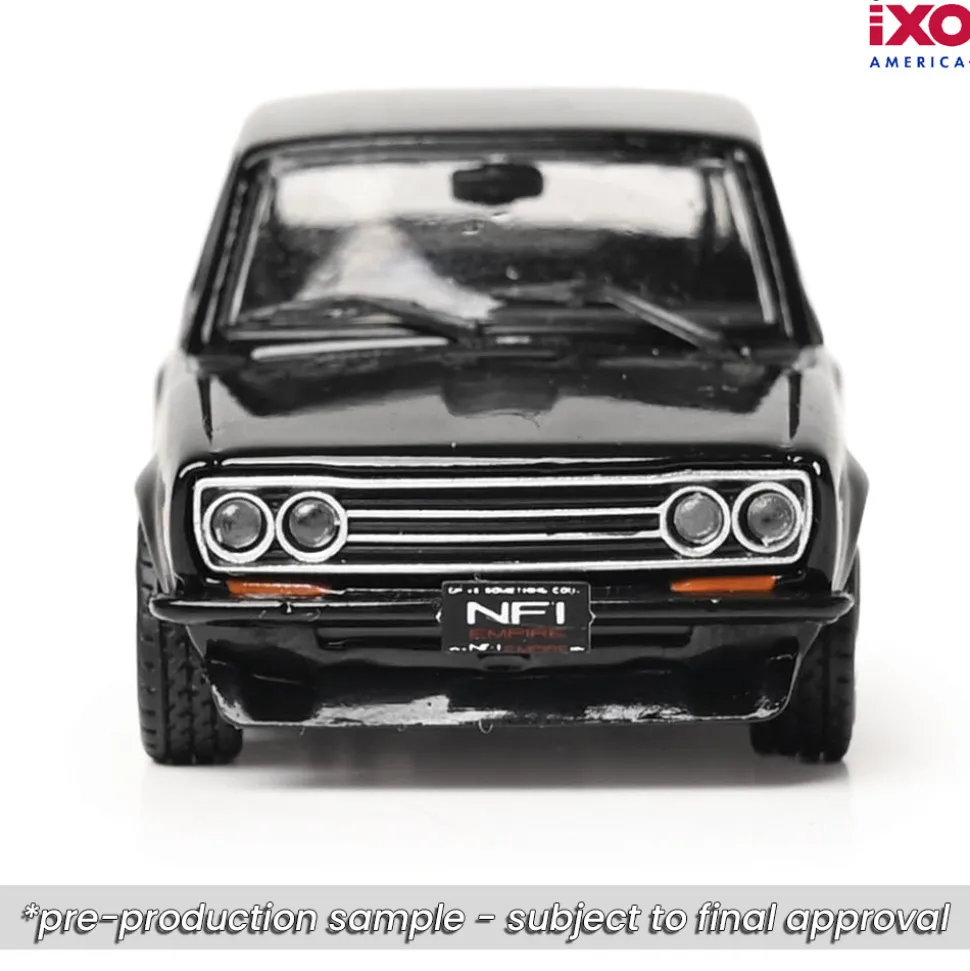 1971 Datsun 510 - Black 1:64 Scale Diecast Model Car by IXO Models