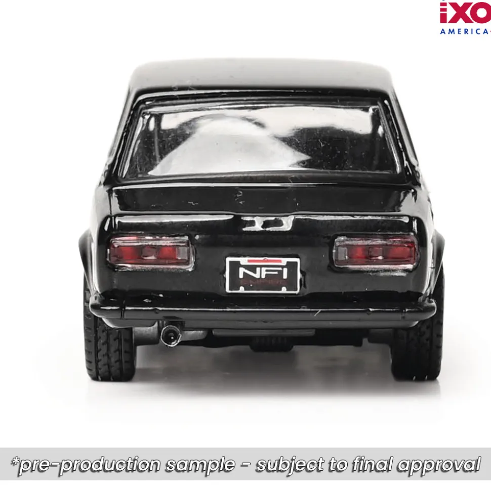 1971 Datsun 510 - Black 1:64 Scale Diecast Model Car by IXO Models