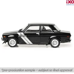1971 Datsun 510 - Black 1:64 Scale Diecast Model Car by IXO Models