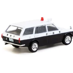 Datsun Bluebird 510 Wagon Japan Police Car - MiJo Exclusives 1:64 Scale Diecast Model Car by Tarmac Works