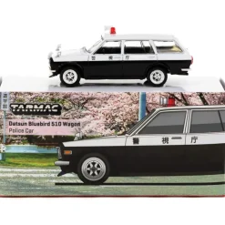 Datsun Bluebird 510 Wagon Japan Police Car - MiJo Exclusives 1:64 Scale Diecast Model Car by Tarmac Works