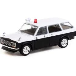 Datsun Bluebird 510 Wagon Japan Police Car - MiJo Exclusives 1:64 Scale Diecast Model Car by Tarmac Works