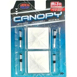 Diecast Popup Canopy Two-Pack - White 1:64 Scale Diecast Accessory by American Diorama