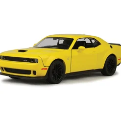 2018 Dodge Challenger Hellcat Widebody - yellow 1:24 Scale Diecast Model by Motormax