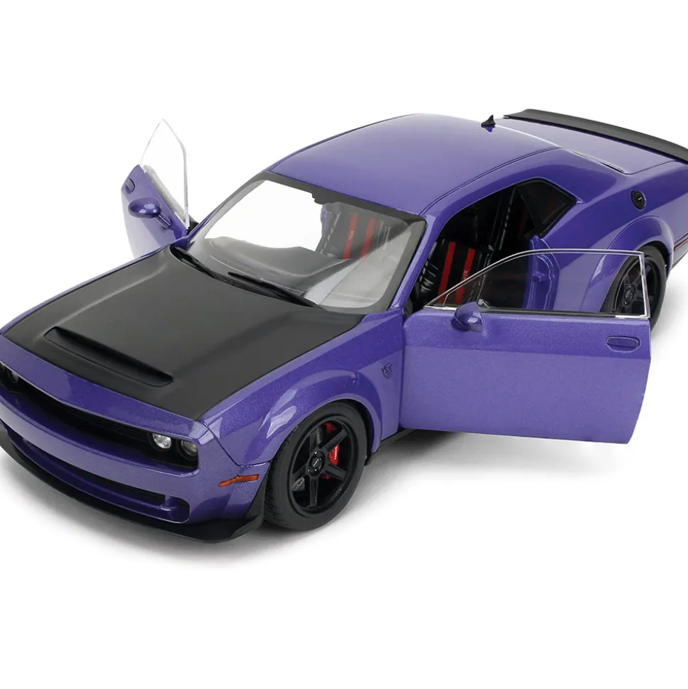 Dodge Challenger Hellcat Widebody - Plum Crazy 1:18 Scale Diecast Model Car by Pink Slips