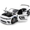 2015 Dodge Challenger Hellcat w/Stormtrooper Figure 1:24 Scale Diecast Model Car by Jada Toys
