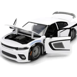2015 Dodge Challenger Hellcat w/Stormtrooper Figure 1:24 Scale Diecast Model Car by Jada Toys