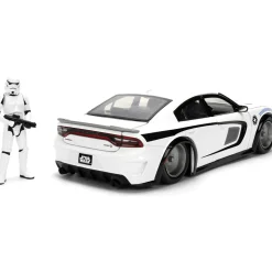 2015 Dodge Challenger Hellcat w/Stormtrooper Figure 1:24 Scale Diecast Model Car by Jada Toys
