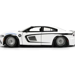 2015 Dodge Challenger Hellcat w/Stormtrooper Figure 1:24 Scale Diecast Model Car by Jada Toys