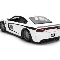 2015 Dodge Challenger Hellcat w/Stormtrooper Figure 1:24 Scale Diecast Model Car by Jada Toys