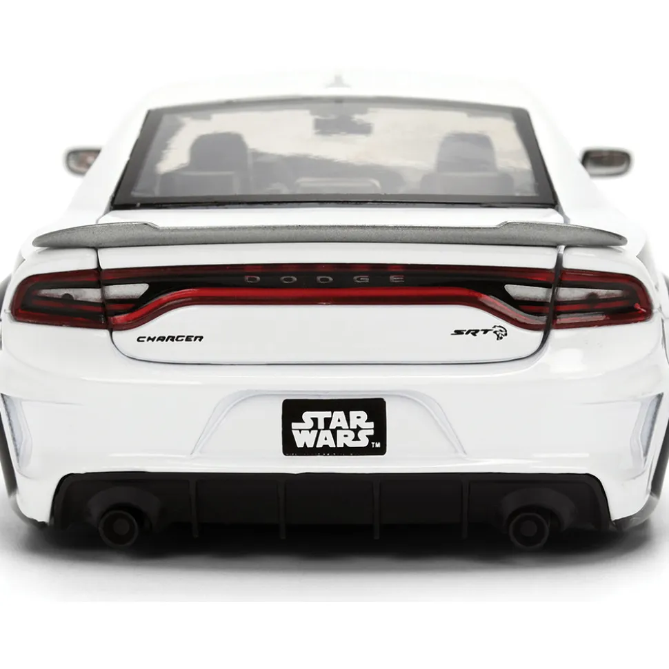 2015 Dodge Challenger Hellcat w/Stormtrooper Figure 1:24 Scale Diecast Model Car by Jada Toys