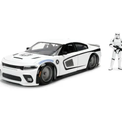2015 Dodge Challenger Hellcat w/Stormtrooper Figure 1:24 Scale Diecast Model Car by Jada Toys