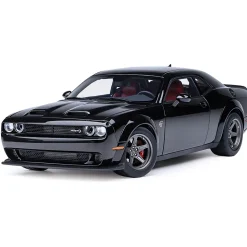 2023 Dodge Challenger SRT Super Stock - Pitch Black 1:18 Scale Diecast Model Car by AutoArt