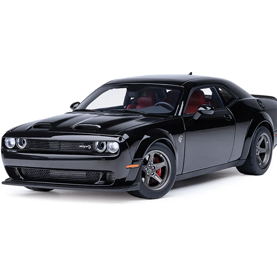 2023 Dodge Challenger SRT Super Stock - Pitch Black 1:18 Scale Diecast Model Car by AutoArt