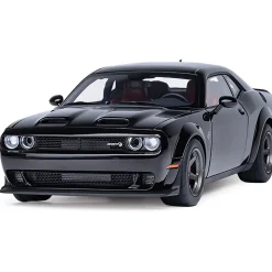 2023 Dodge Challenger SRT Super Stock - Pitch Black 1:18 Scale Diecast Model Car by AutoArt
