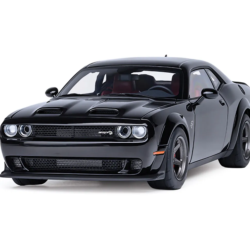 2023 Dodge Challenger SRT Super Stock - Pitch Black 1:18 Scale Diecast Model Car by AutoArt