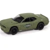2014 Dodge Challenger 250th Anniversary - Army Green 1:64 Scale Diecast Model Car by Johnny Lightning