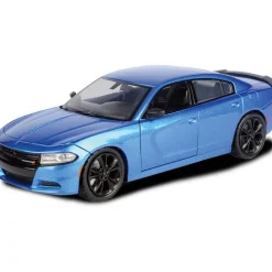 2023 Dodge Charger - Blue 1:24 Scale Diecast Model Car by Motormax