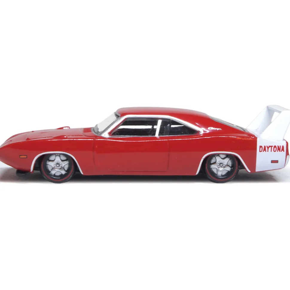 1969 Dodge Charger Daytona - Red 1:87 Scale Diecast Model Car by Oxford Diecast