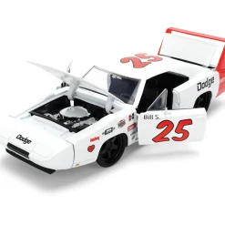 1969 Dodge Charger Daytona - White #25 1:24 Scale Diecast Model Car by Jada Toys