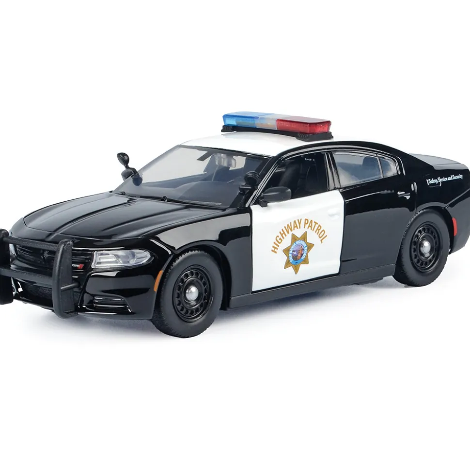2023 Dodge Charger Pursuit CHP - Light & Sound 1:24 Scale Diecast Model Car by Motormax
