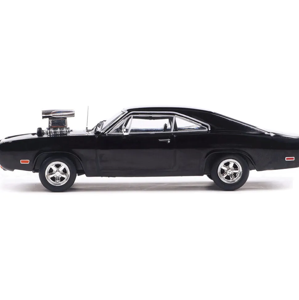 1970 Dodge Charger w/ Blown Engine - Black 1:43 Scale Diecast Model Car by IXO Models