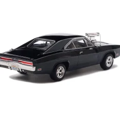 1970 Dodge Charger w/ Blown Engine - Black 1:43 Scale Diecast Model Car by IXO Models