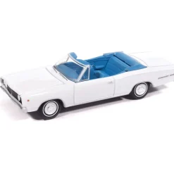 1968 Dodge Coronet 500 Convertible - White 1:64 Scale Diecast Model Car by Auto World