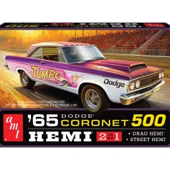 1965 Dodge Coronet 500 Hardtop HEMI 1:25 Scale Model Kit by AMT