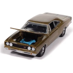 1968 Dodge Coronet R/T Hardtop - Medium Gold Poly 1:64 Scale Diecast Model Car by Auto World